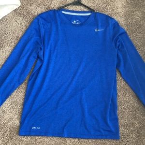 Medium Nike Blue Dri-Fit long sleeve